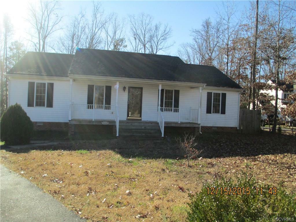 Property Photo:  9269 Pine Hollow Road  VA 23141 