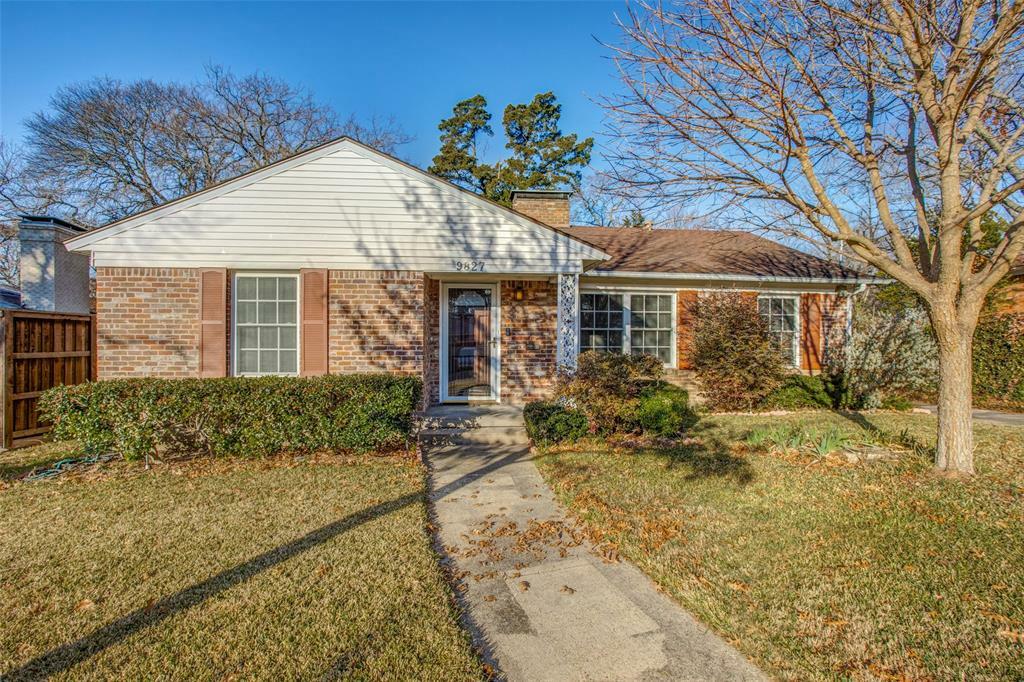 Property Photo:  9827 Estacado Drive  TX 75228 