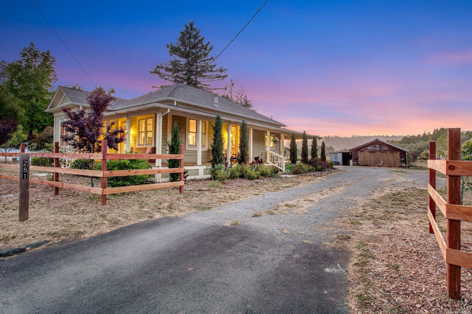 Property Photo:  281 Bohemian Highway  CA 95472 