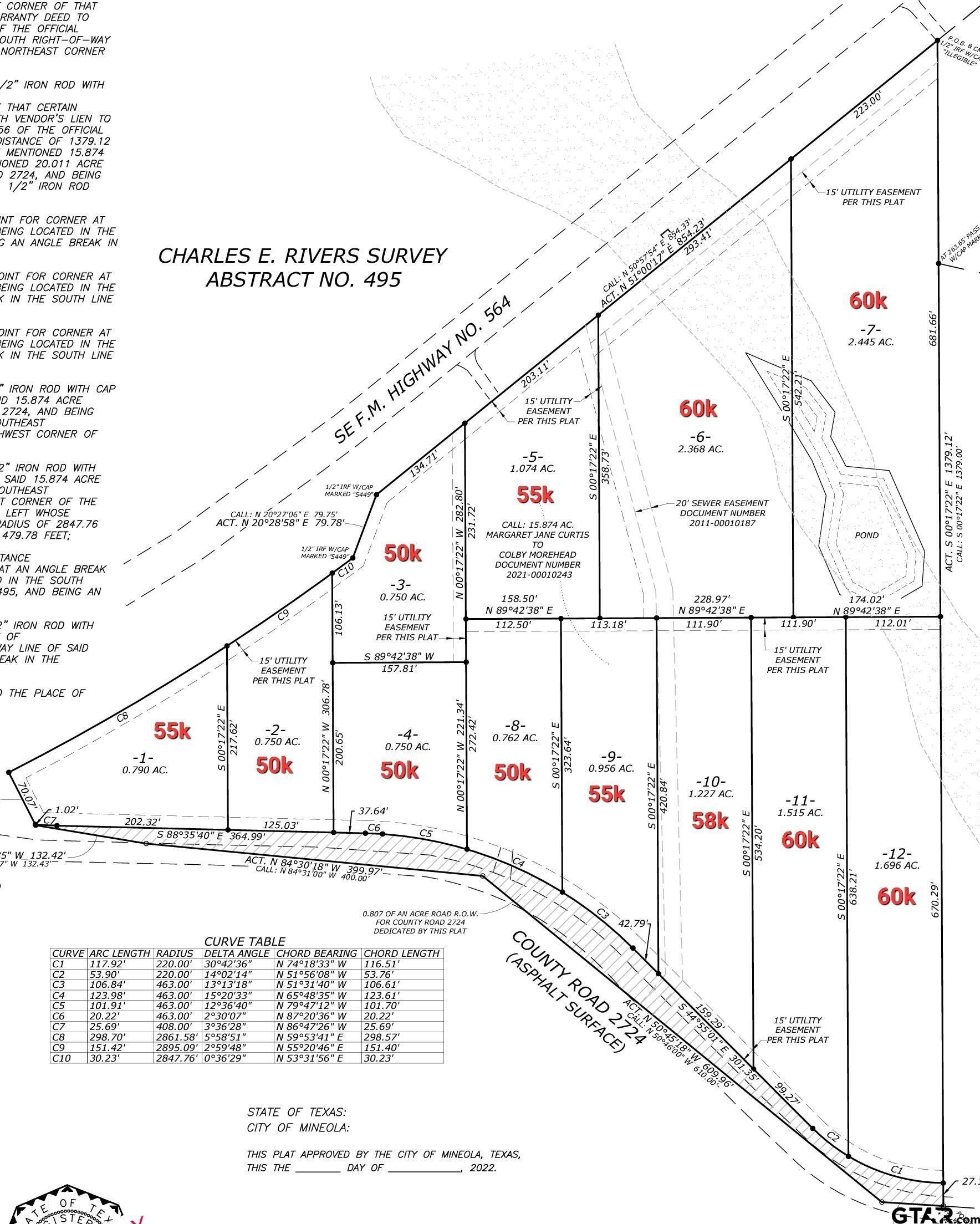 Property Photo:  Lot 1 Loop 564 &Amp Cr 2724  TX 75773 