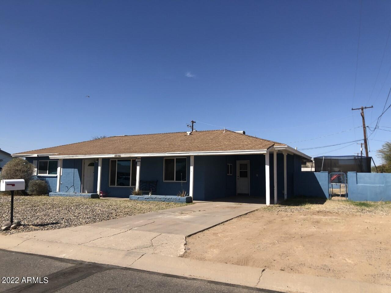 Property Photo: 44980 W Fred Cole Lane AZ 85139