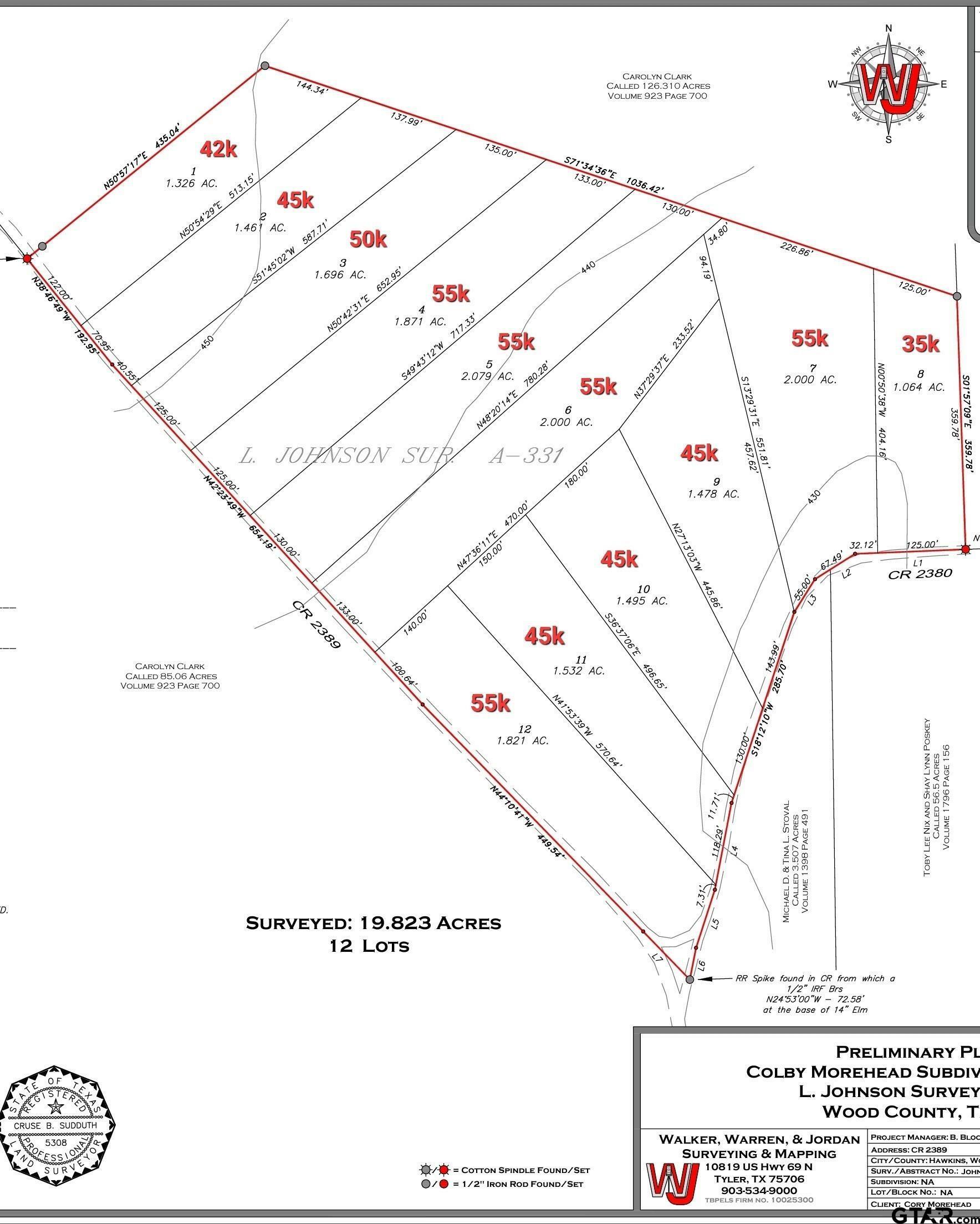 Property Photo:  Lot 9 Cr 2380  TX 75410 