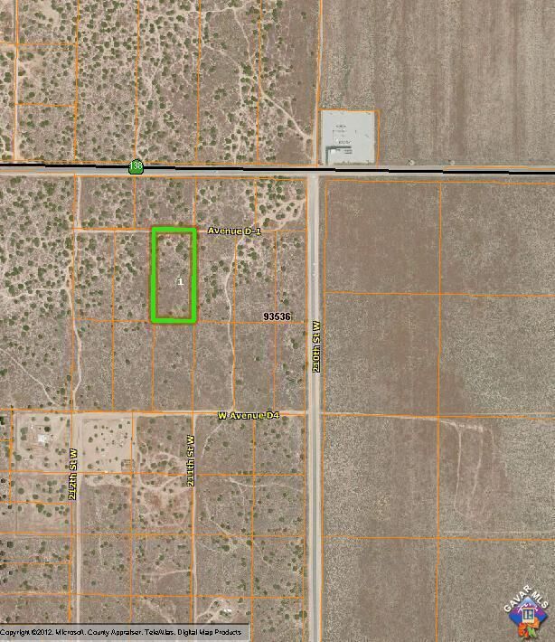 Property Photo: 0 W 211th &Amp Avenue D1 CA 93536