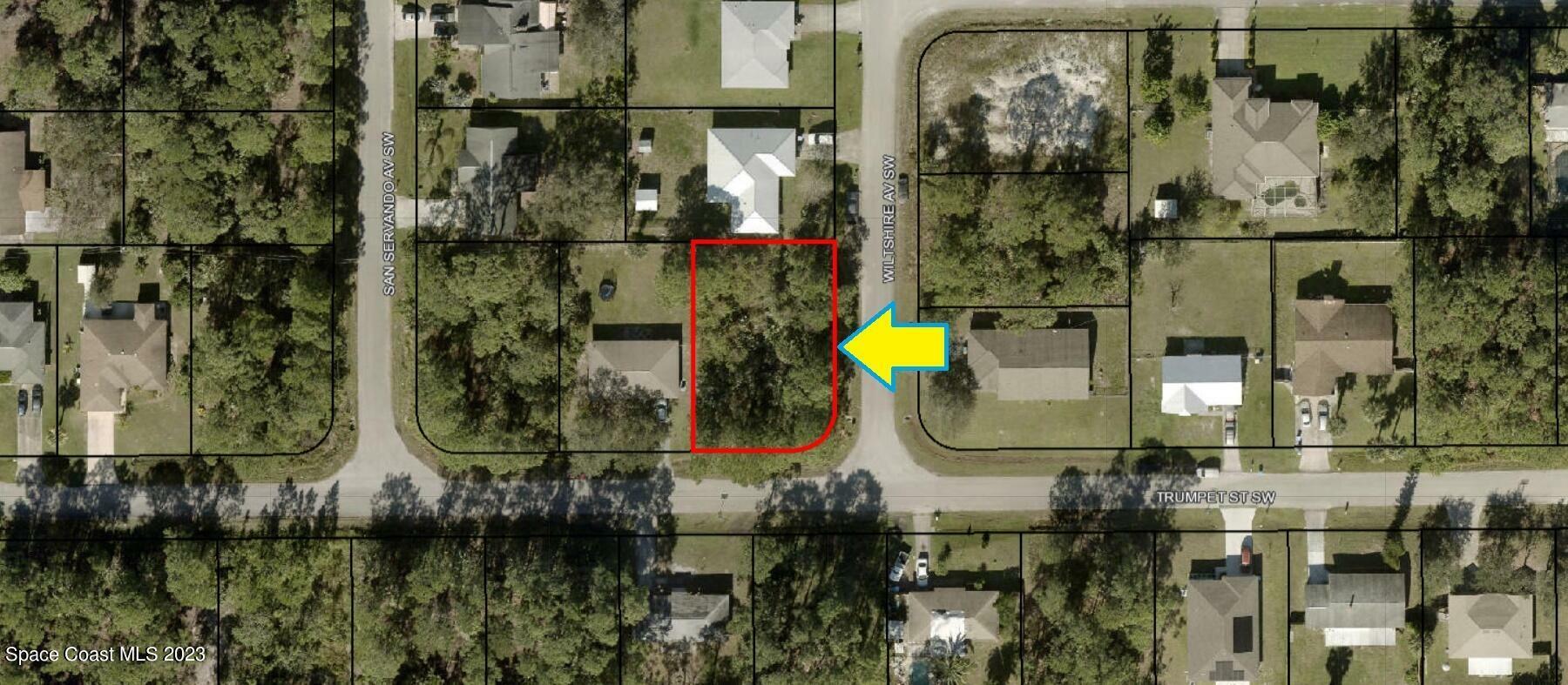 Property Photo:  511 Corner Lot On Trumpet Street SW  FL 32908 