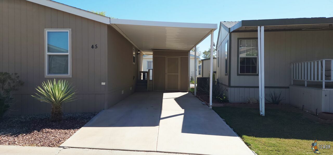 Property Photo:  1601   Drew Rd 45  CA 92243 