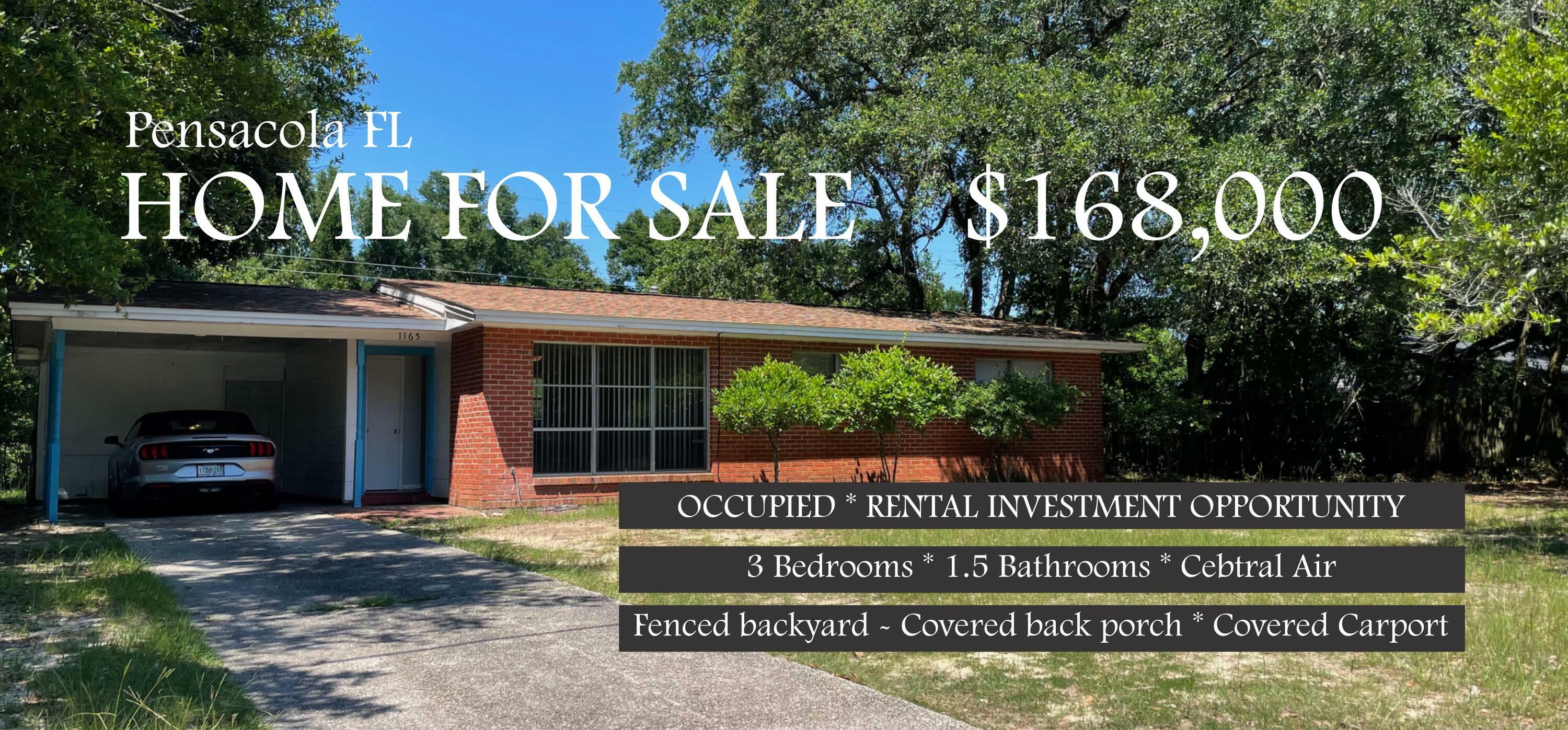 Property Photo:  1165 Webster Drive  FL 32505 