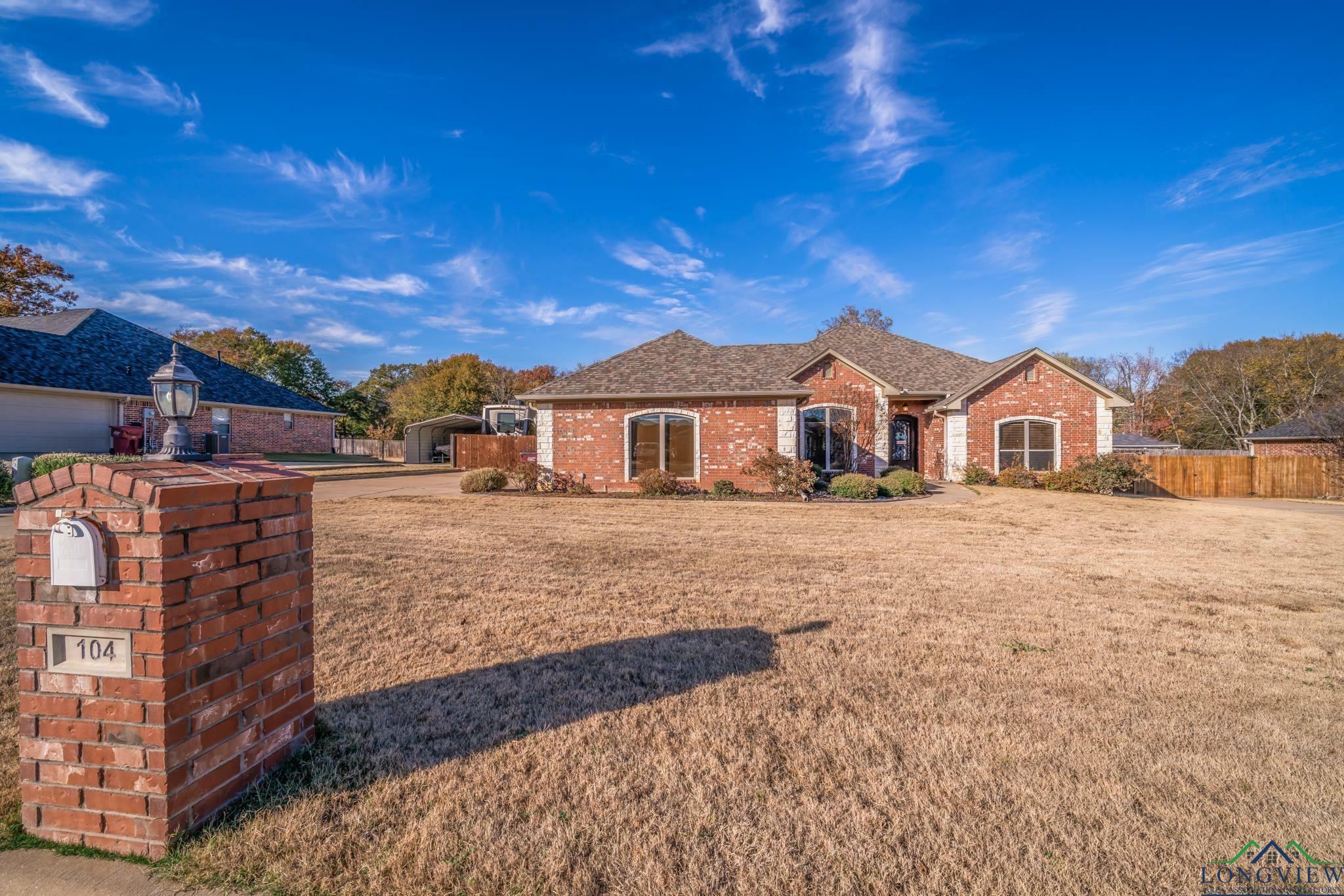 Property Photo:  104 Mossy Creek  TX 75650 