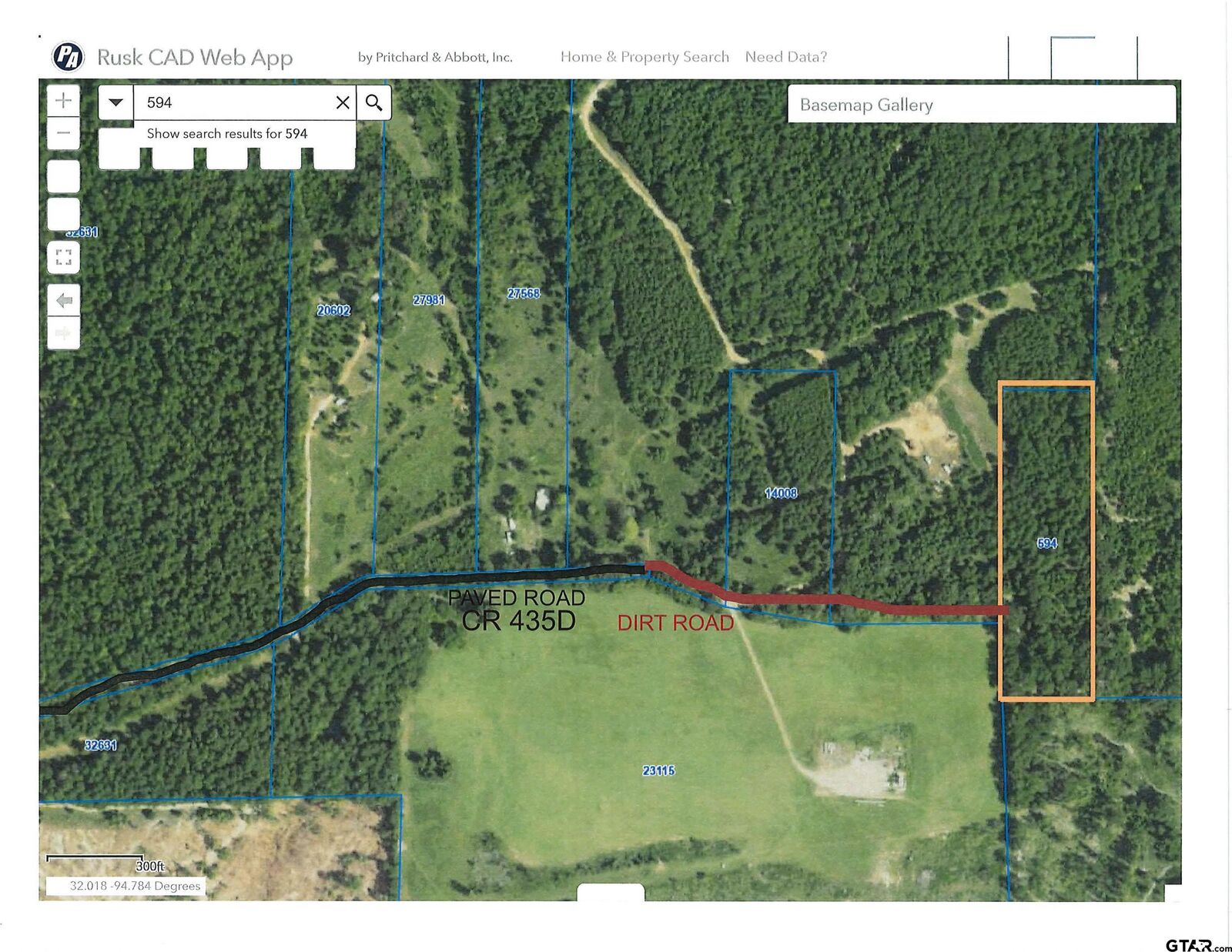 Property Photo: Tbd 6.14 Ac Cr 435 D TX 75667