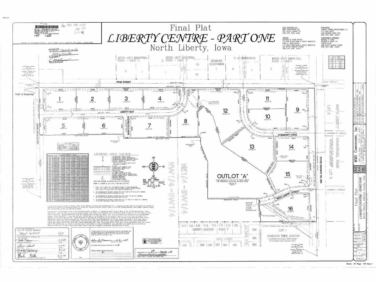 Property Photo: 1035 Liberty Way Lot 6 IA 52317