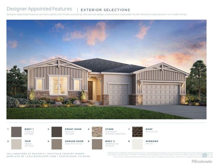Property Photo: 3705 Backslope Lane CO 80108