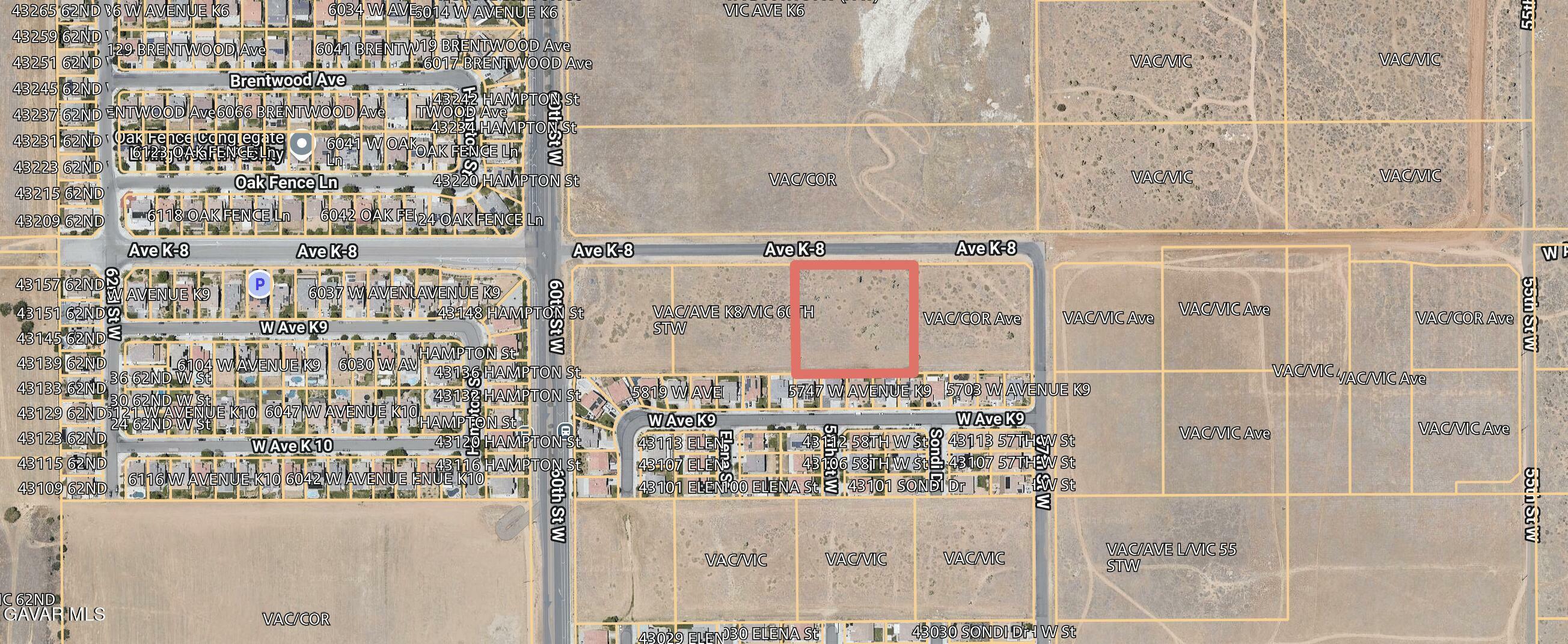 Property Photo: W Ave K8 Vic 57th Street West CA 93536