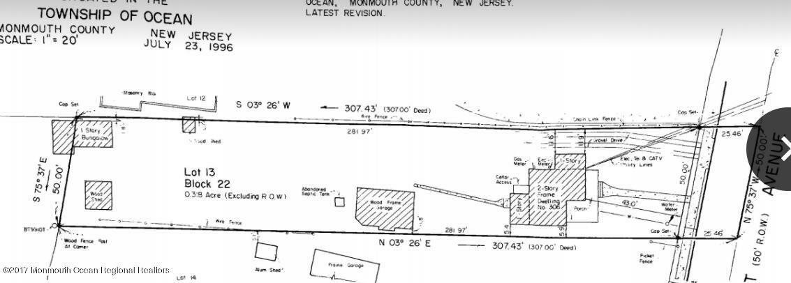 Property Photo: 306 Roosevelt Avenue NJ 07755