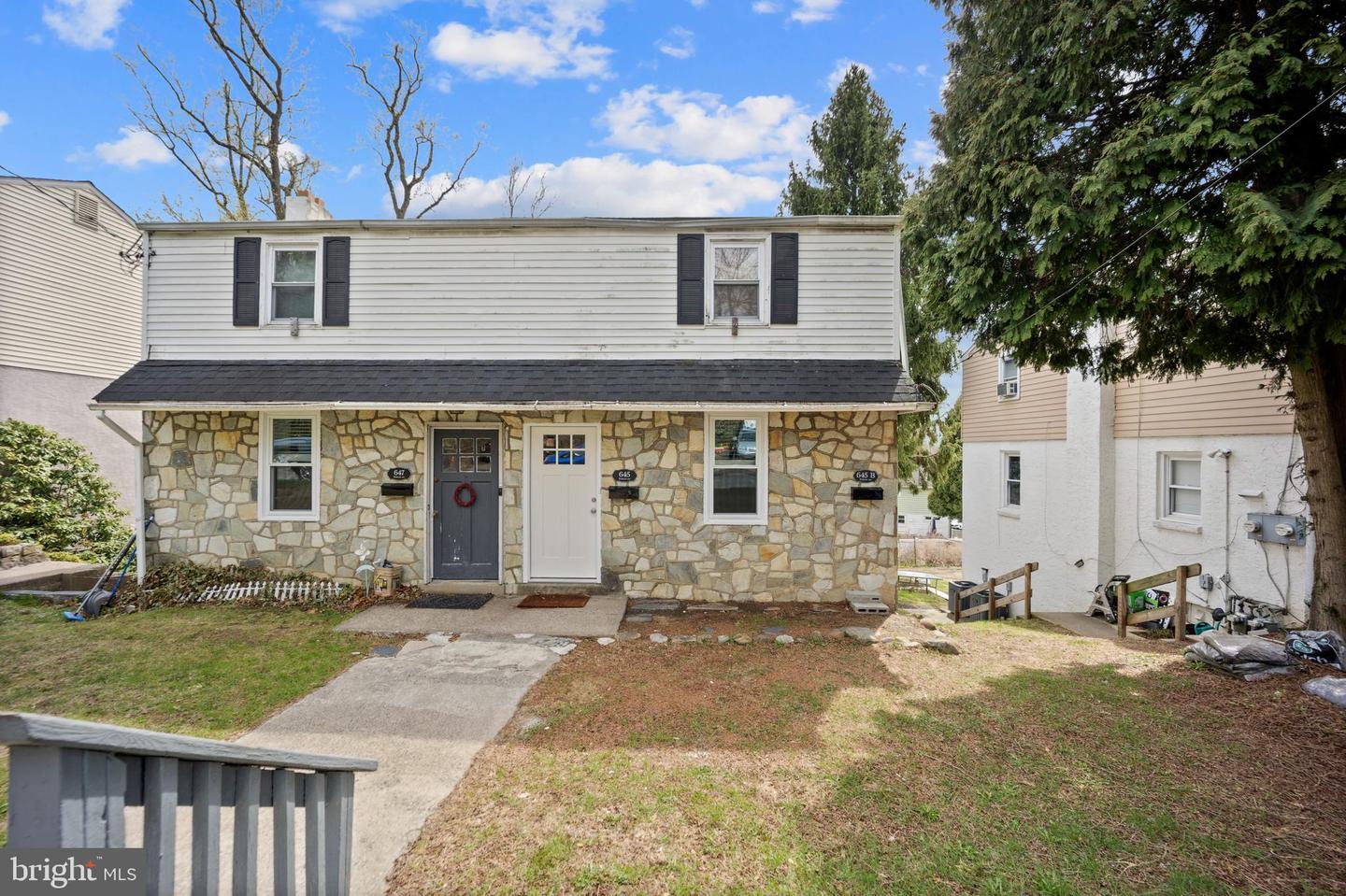 Property Photo: 645 Roberts Avenue 2nd Floor PA 19038