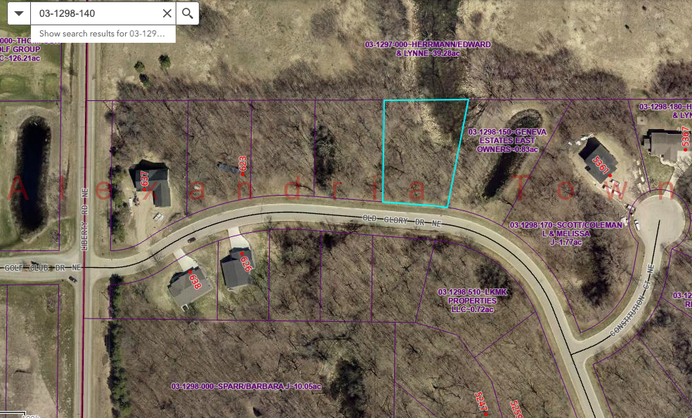 Property Photo: Lot 5 Block 1 Old Glory Drive NE MN 56308