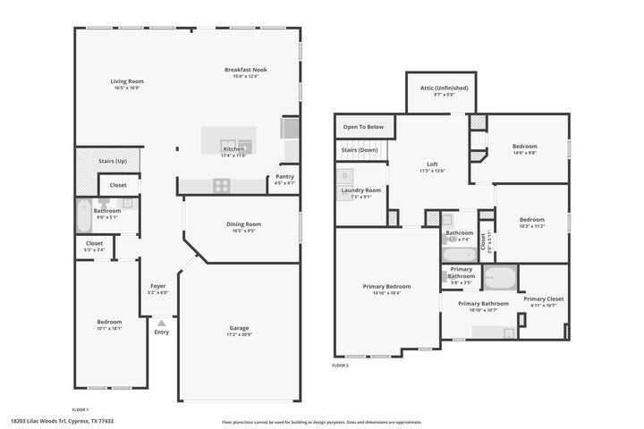 Property Photo: 18203 Lilac Woods Trail TX 77433