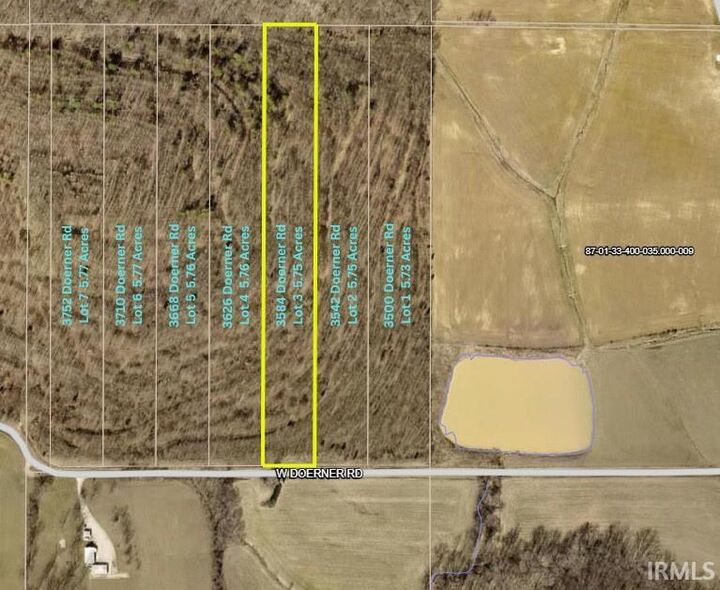 Property Photo:  3584 Doerner Road  IN 47619 