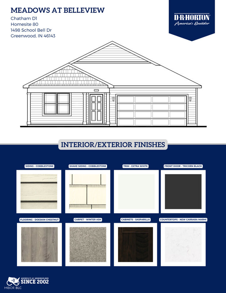 Property Photo:  1498 School Bell Drive  IN 46143 