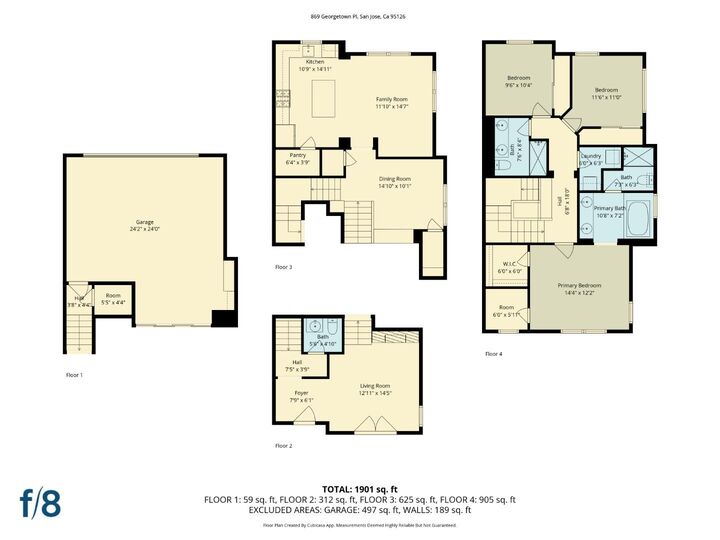 Property Photo:  869 Georgetown Place  CA 95126 