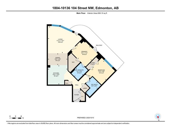 Property Photo:  10136 104 Street NW 1804  AB T5J 0B5