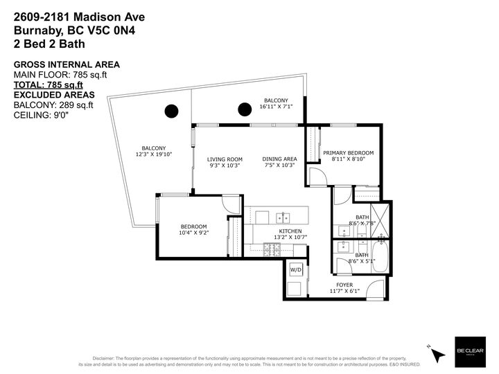 Property Photo:  2181 Madison Avenue 2609  BC V5C 0N4