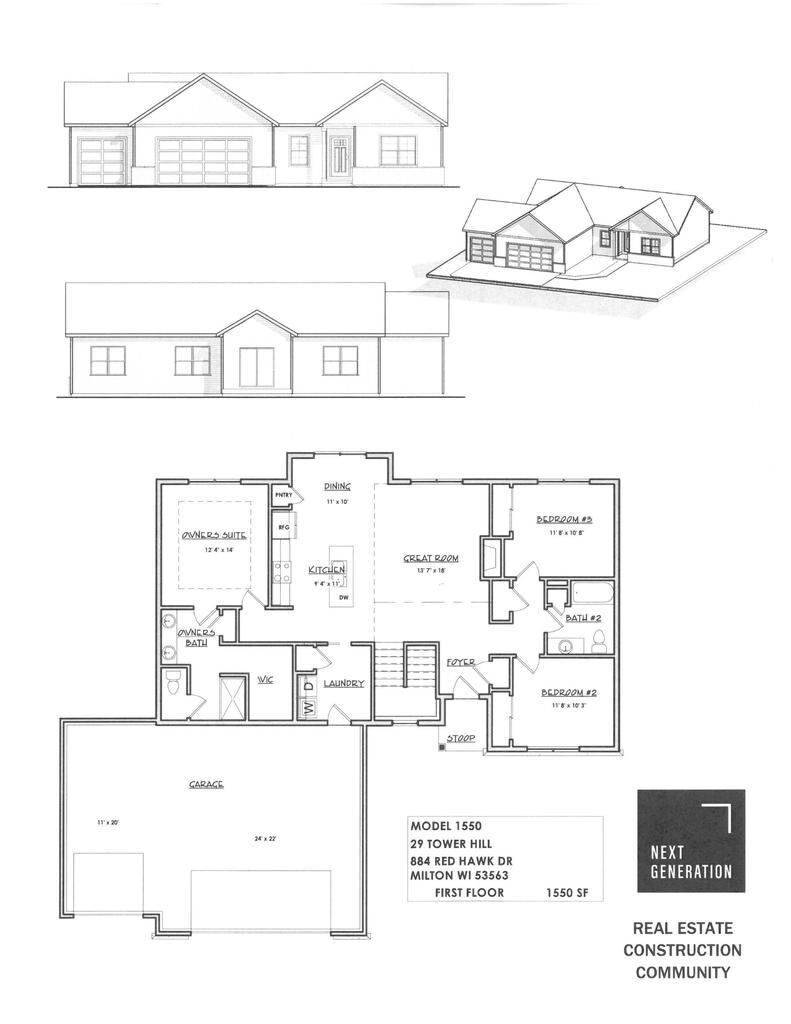 Property Photo:  884 Red Hawk Drive  WI 53563 