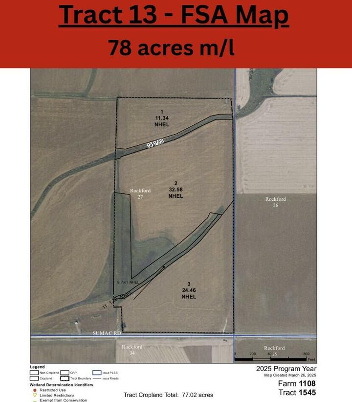 Property Photo: 78 Ac M/L Sumac Road IA 51542