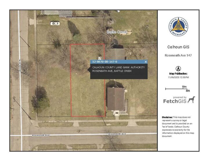 V/L Roseneath Avenue  Battle Creek MI 49037 photo