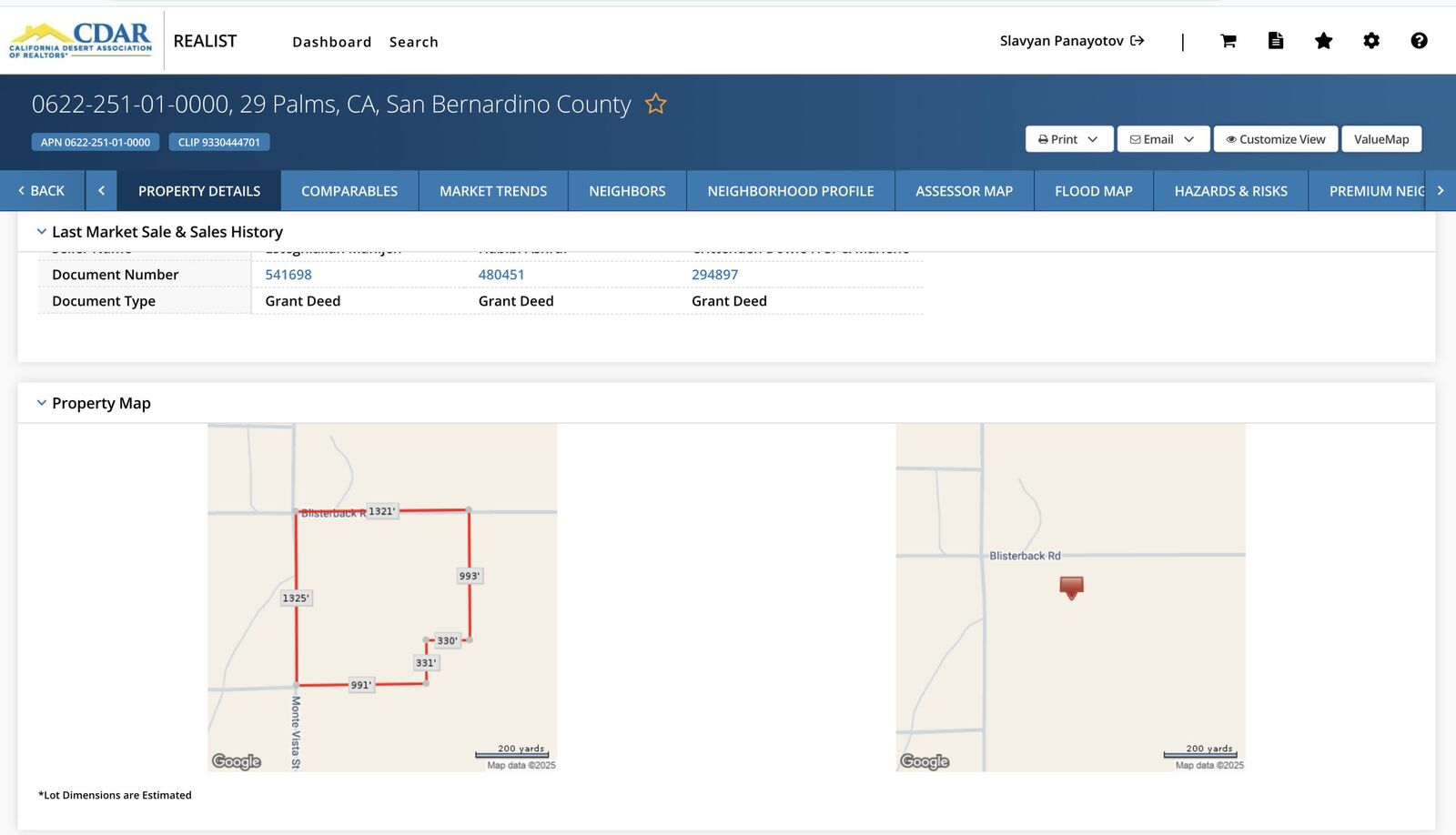 Property Photo:  O Blisterback Road  CA 92277 