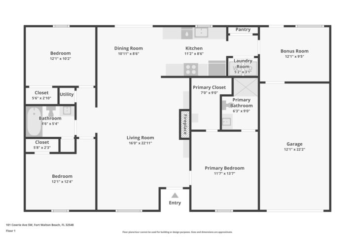 Property Photo: 101 SW Cowrie Avenue FL 32548