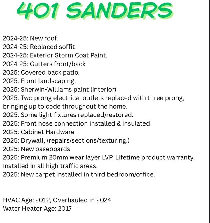 Property Photo: 401 Sanders Avenue AR 72764