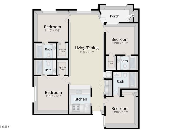 Property Photo:  1431 Collegiate Circle 101  NC 27606 