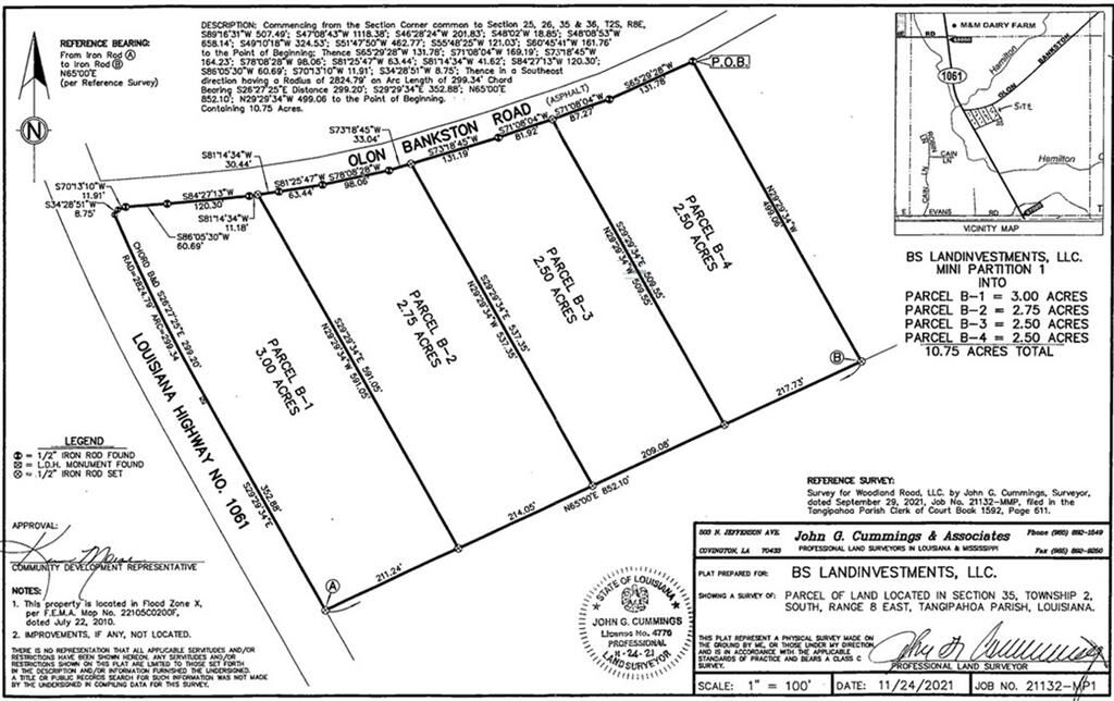 Property Photo:  Olon Bankston Road  LA 70444 