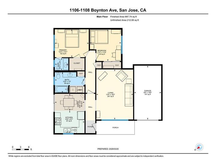 Property Photo:  1106 Boynton Avenue 1106  CA 95117 