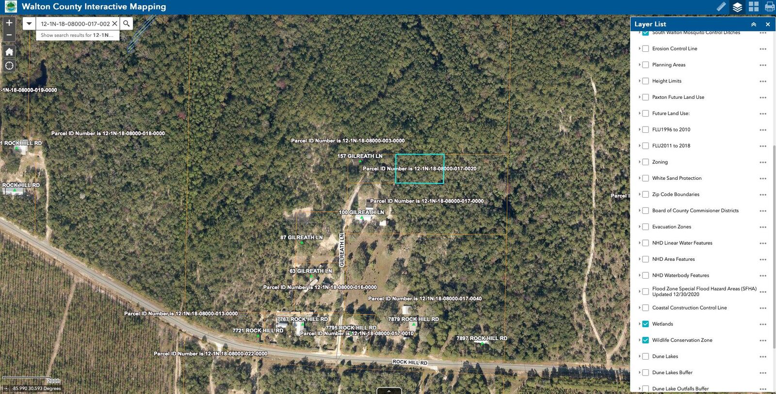 Property Photo: Lot X Gilreath Lane FL 32455