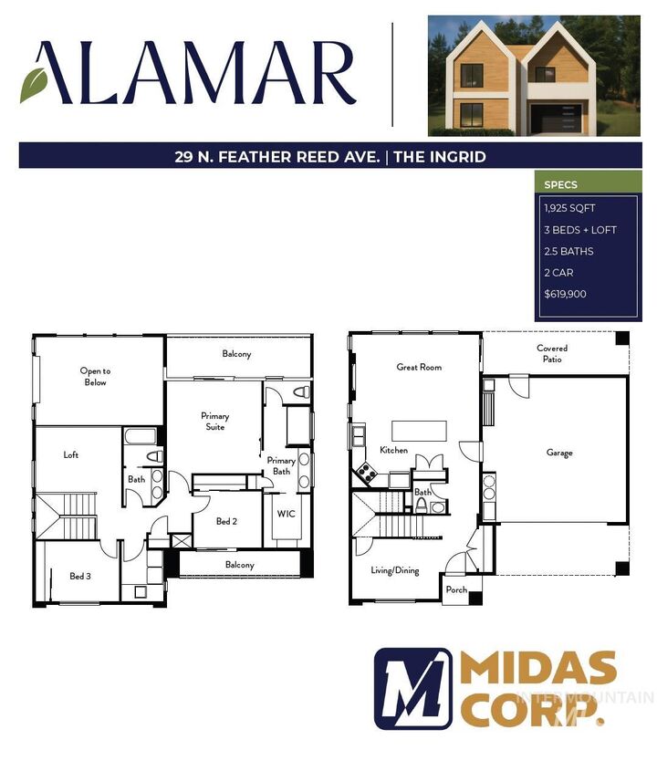 Property Photo:  29 N Feather Reed Ave.  ID 83642 