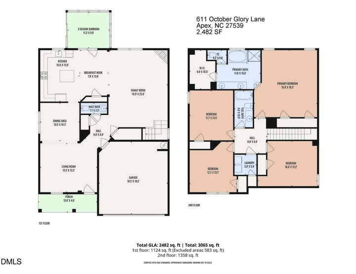 Property Photo:  611 October Glory Lane  NC 27539 