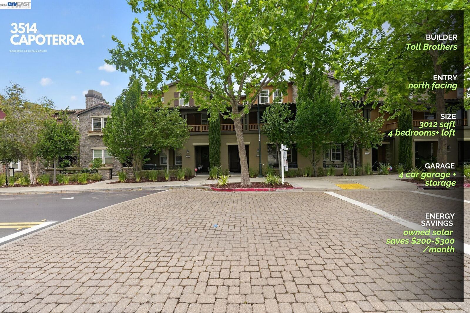 Property Photo:  3514 Capoterra Way  CA 94568 