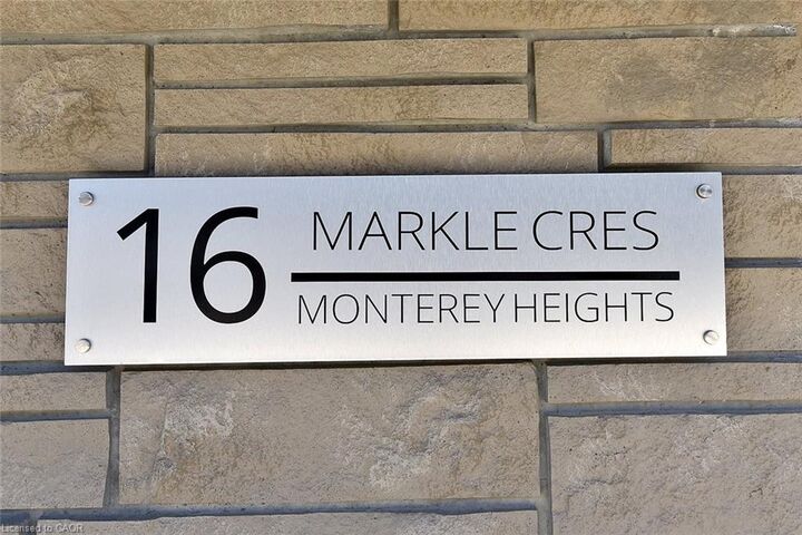 Property Photo: 16 Markle Crescent 111 ON L9G 0H4