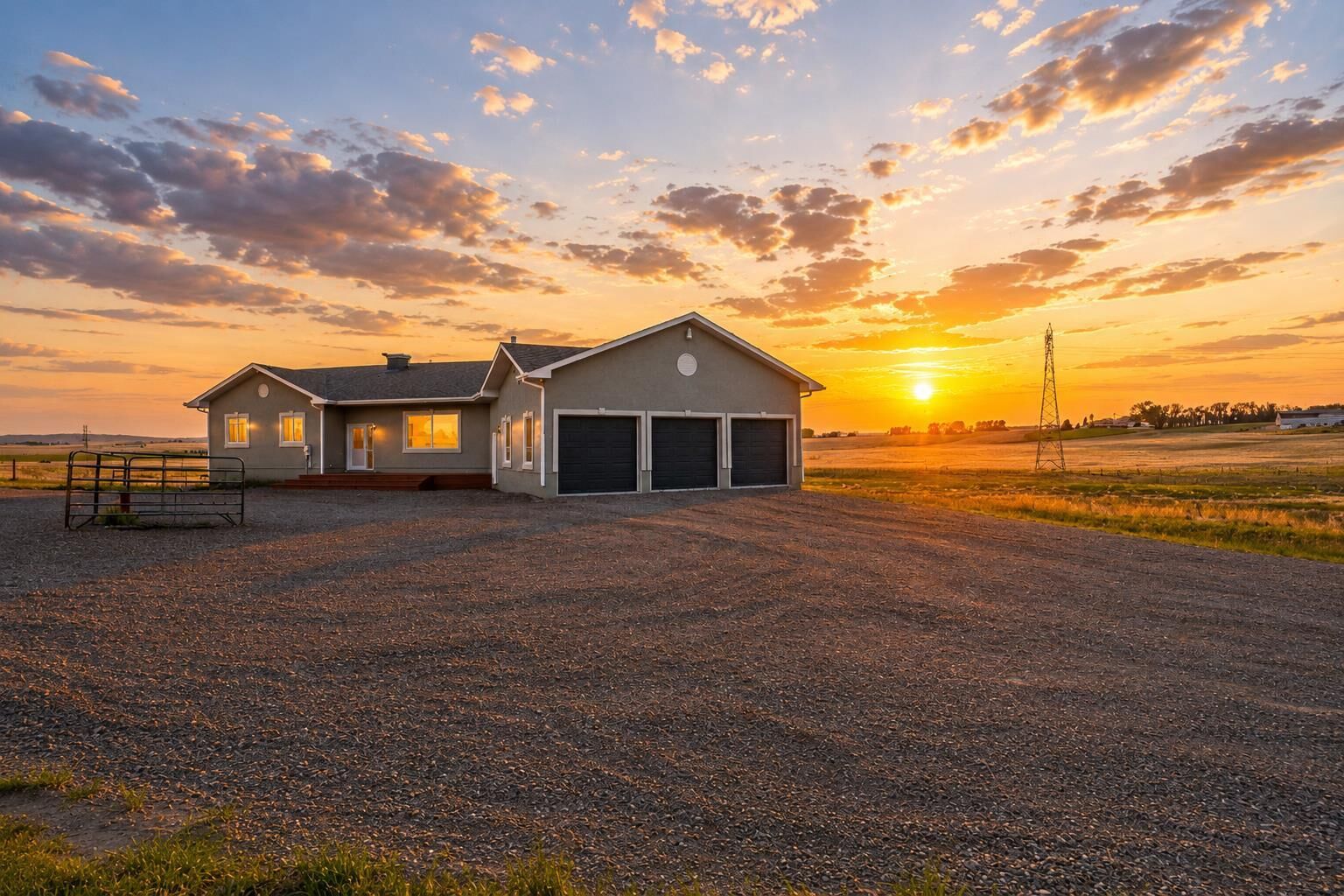 Property Photo:  354177 76 Street E  AB T1S 5W9 