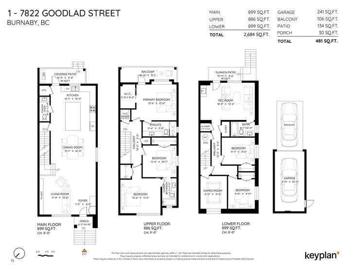 Property Photo: 7822 Goodlad Street 1 BC V5E 2H6