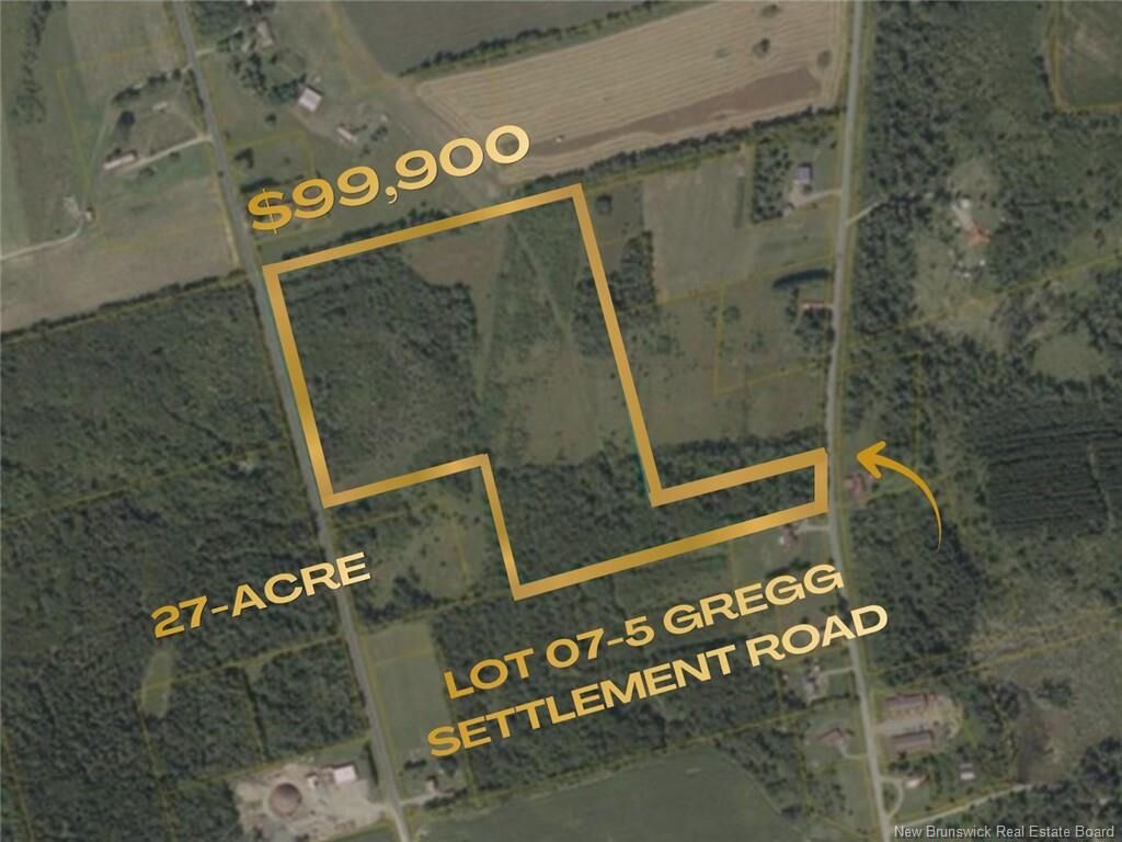 Property Photo: Lot 07-5 Gregg Settlement Road NB E7K 2N8
