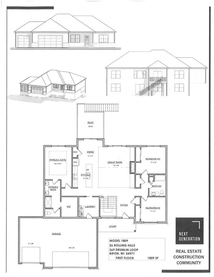 Property Photo:  369 Drumlin Loop  WI 54971 