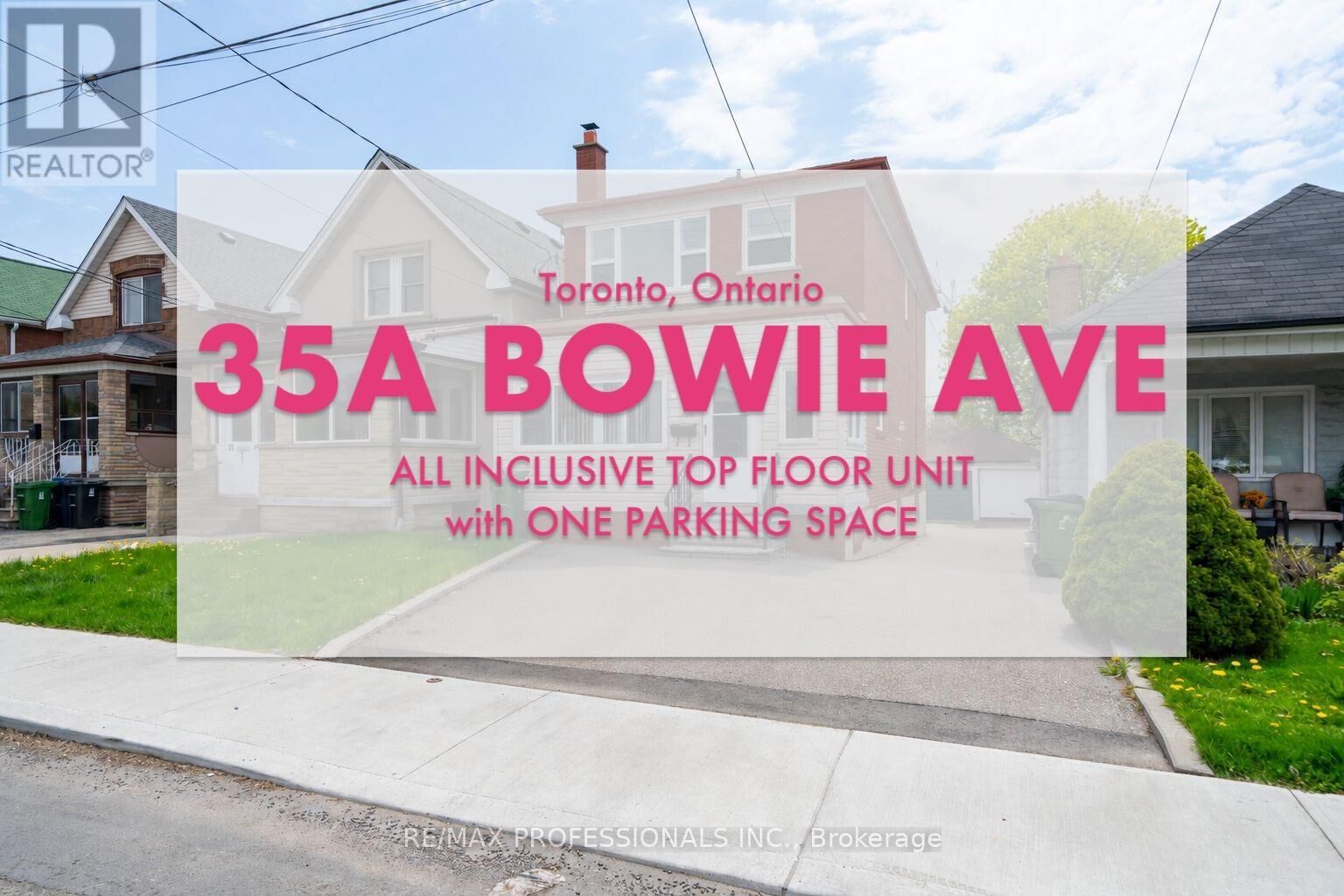 Property Photo: 35A Bowie Avenue Upper ON M6E 2P2