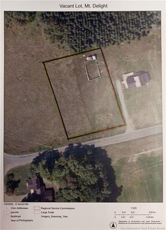 Property Photo:  Vacant Lot Mt. Delight Rd  NB E7K 1H4 