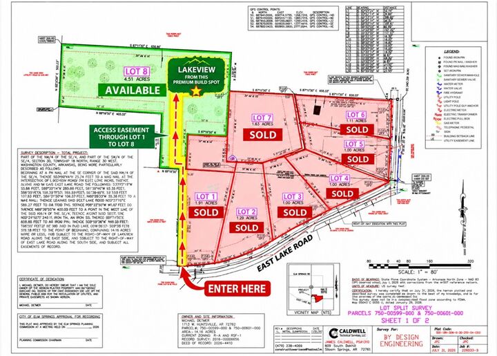 Property Photo:  Lot 8 4.51 Acres E Lake Road  AR 72762 