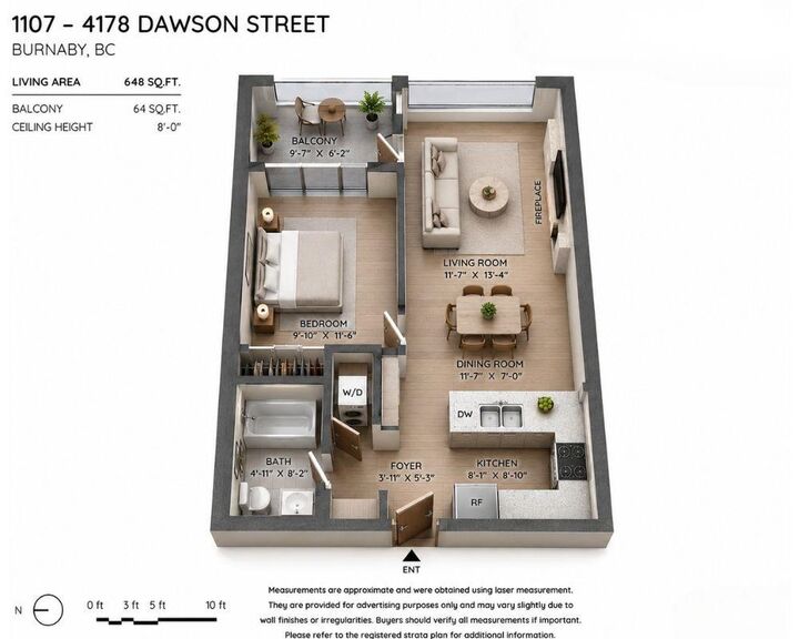 Property Photo: 4178 Dawson Street 1107 BC V5C 0A1