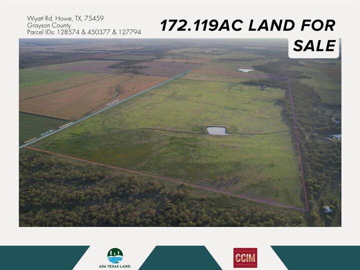 Property Photo:  Tbd 172.12 Wyatt Road  TX 75092 