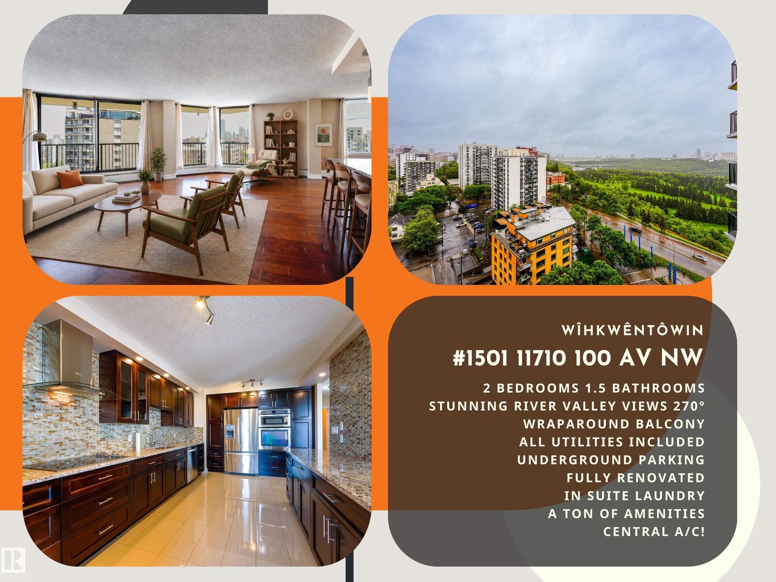 Property Photo: 11710 100 Avenue NW 1501 AB T5K 2G3