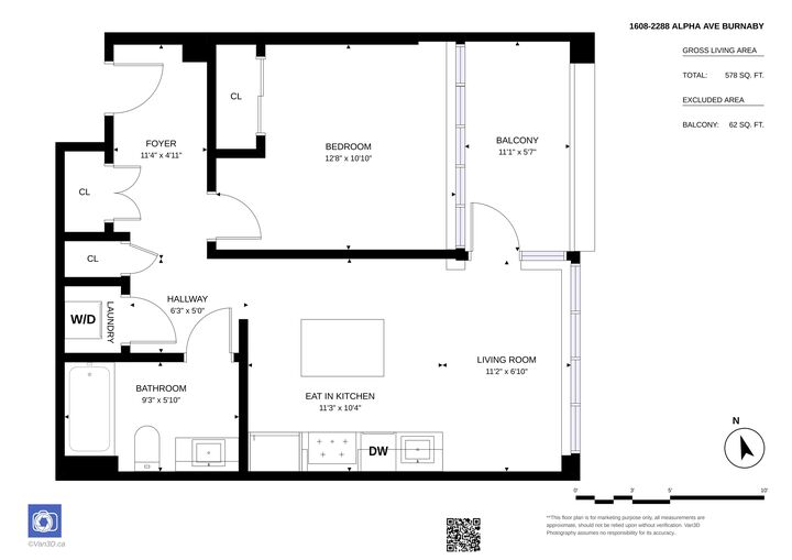 Property Photo: 2288 Alpha Avenue 1608 BC V5C 0L9