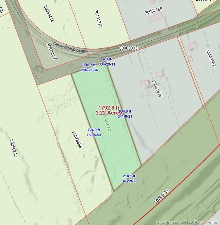 Property Photo:  3.2 Acres Chemin Grand Carey  NB E1X 3A2 